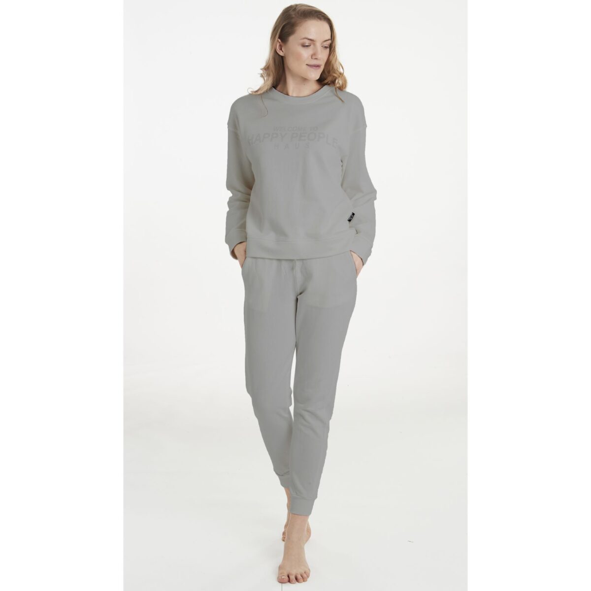 Γυναικεία μπλούζα αθλητική Haus Donna Grigio 5380 HAPPY PEOPLE