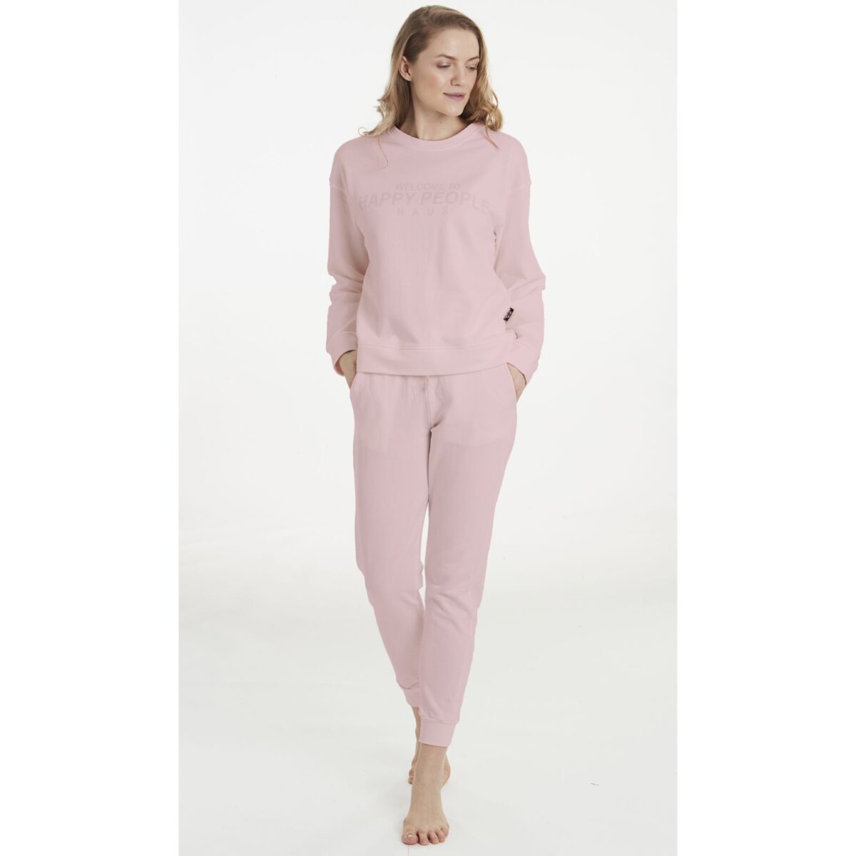 Γυναικεία μπλούζα αθλητική Haus Donna Pink 5380 HAPPY PEOPLE