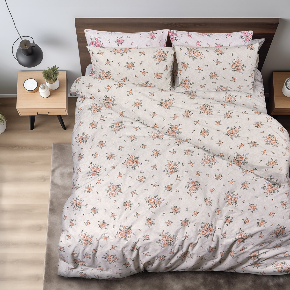 Σετ σεντόνια μονά με λάστιχο Eden Art 12098 105x200+30 Μπεζ Beauty Home