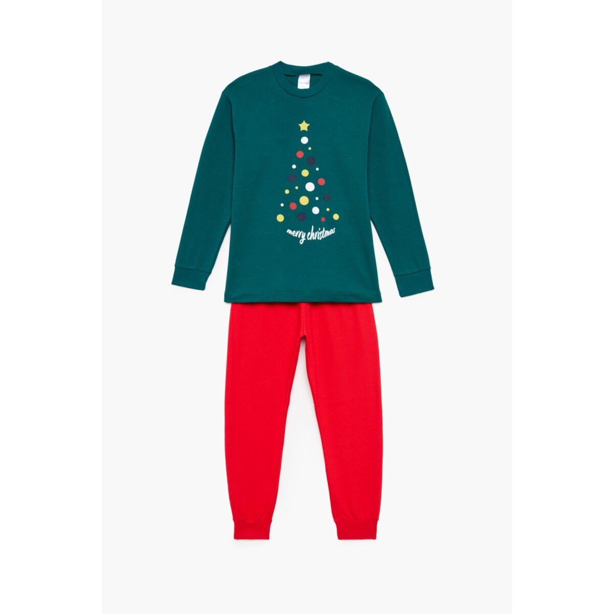 Παιδική πυτζάμα Unisex Christmas 69928-523 Πράσινο-Κόκκινο Pretty Baby