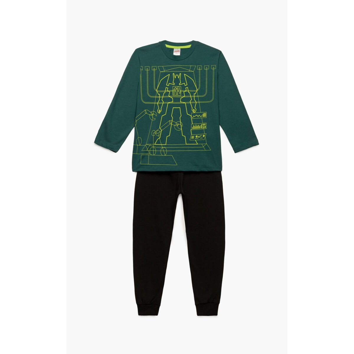 Παιδική Αγορίστικη Πυτζάμα Transform Green Pine 90-62159 Minerva