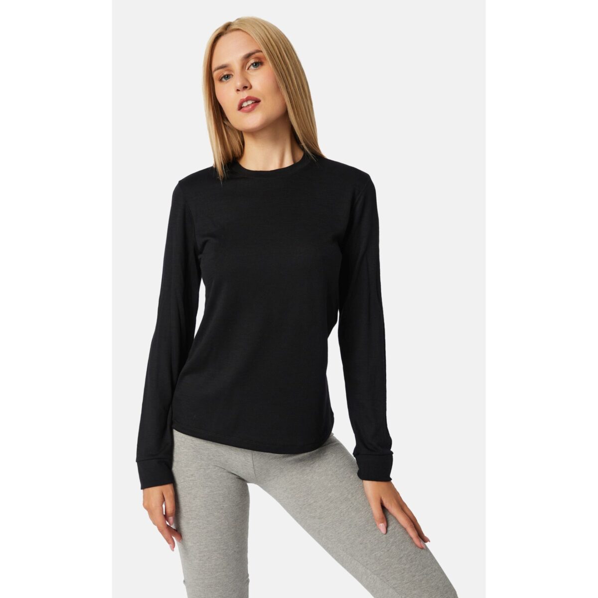 Γυναικεία Μπλούζα Thermal Wool Μαύρο 90-80335 Minerva